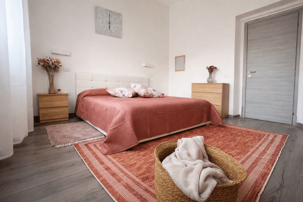 Vista della camera da letto Camera da letto di Sa Domu Lenta a Maracalagonis